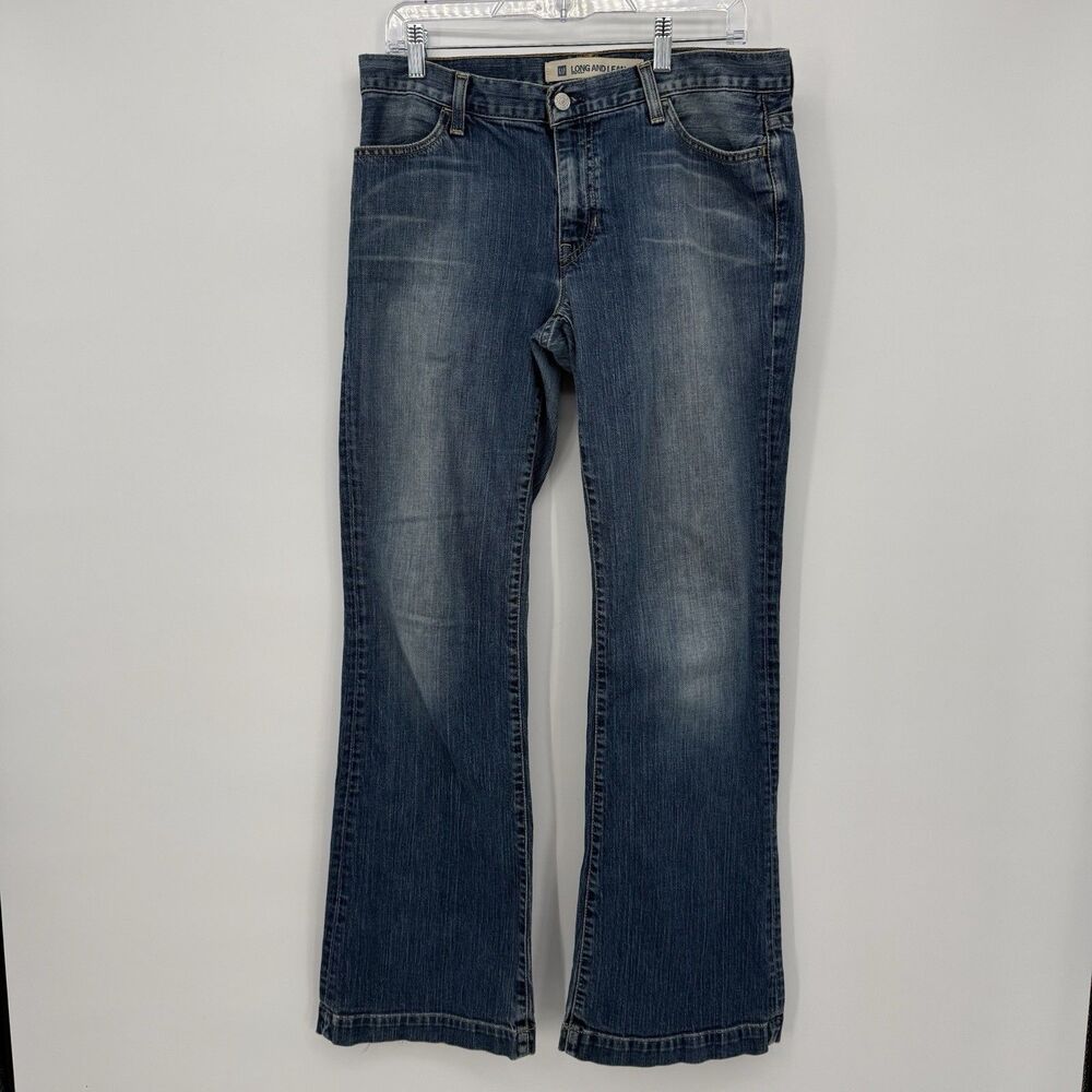 Gap Long & Lean Denim Jeans Cotton USA Size 10 Regular Classic Low Rise